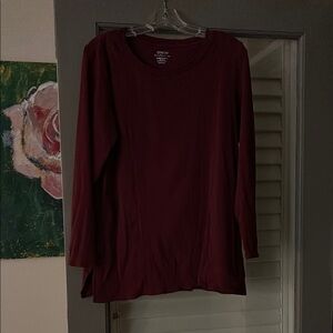 Chico’s burgundy tunic